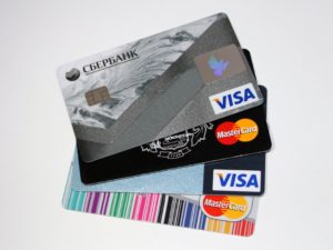 Four Visa and Master Card Credit Cards