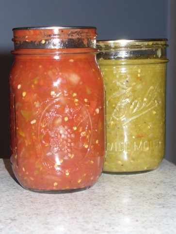 Red and green Salsa
