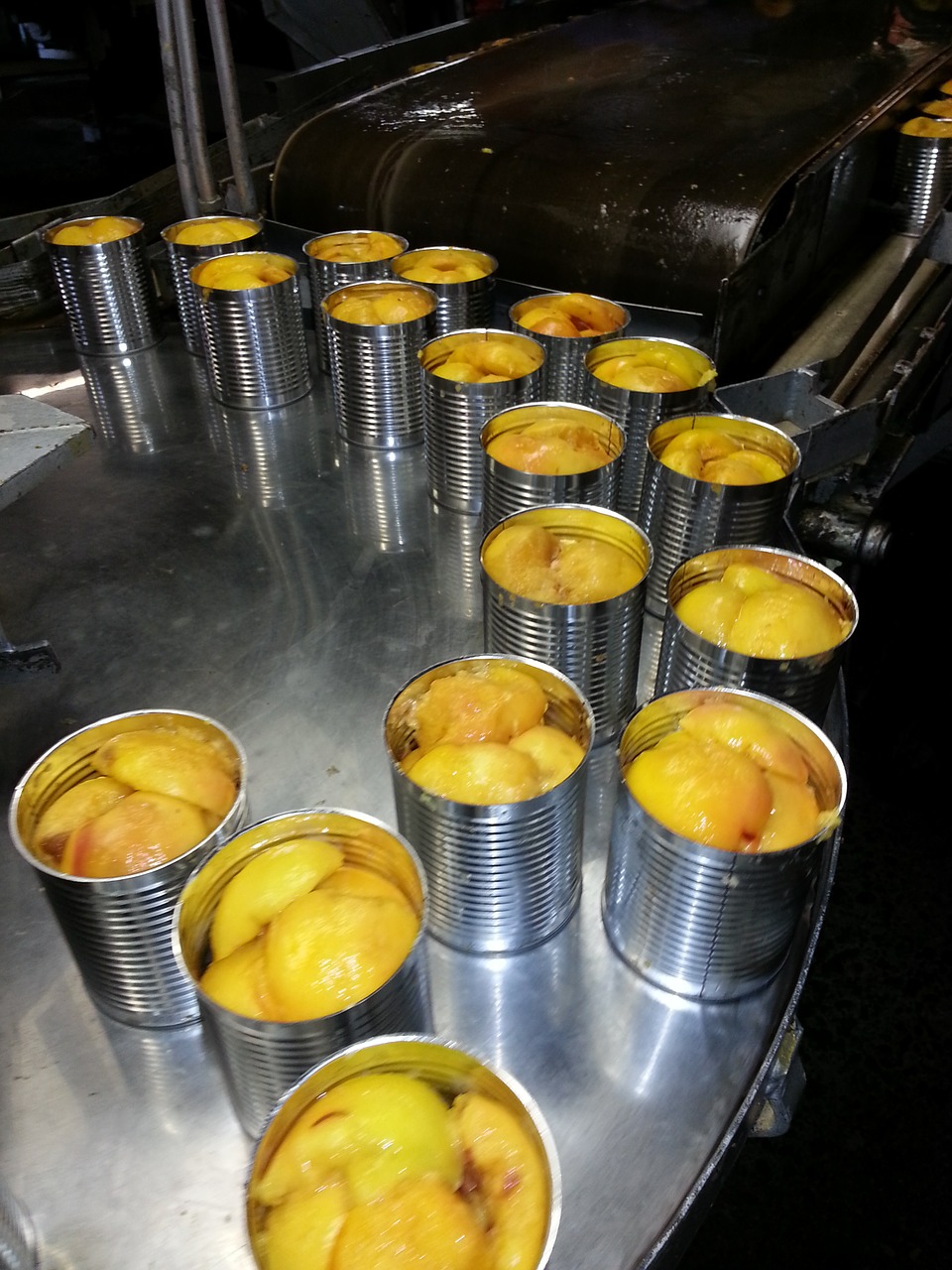 Commercial Canned Peaches