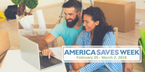America Saves Week Couple saving discussing saving money