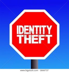 Identity Theft Stop Sign