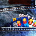 Credit cards in back jean pocket.