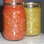 Red and green Salsa