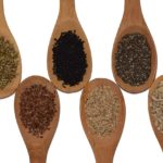 flax, sesame, chia and sunflower seeds