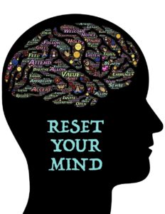 Brain with words to use to reset