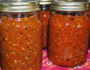 home canned tomato salsa
