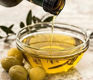 bowl of olive oil