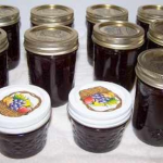multiple jars of red wine jelly