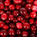 raw cranberries, plump, dark red and shiny