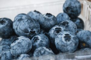 Raw blueberries