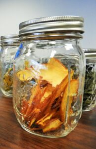 Dried Apples in a jar